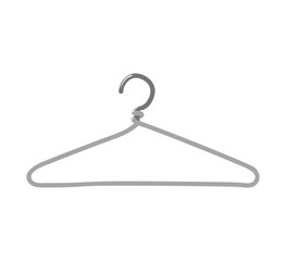 Hanger object concept represented by hook icon. Isolated and flat illustration 