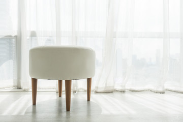 White stool chair