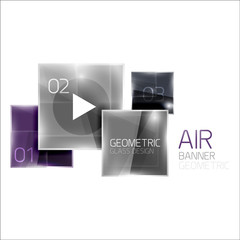 Air glossy square composition