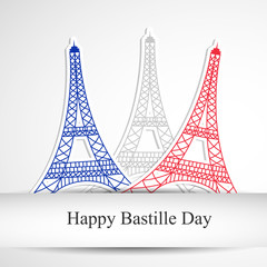 Fototapeta na wymiar France Bastille Day background