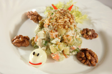 salad designed as bugs