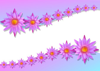 lotus with white paper background