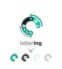 Letter logo line concept