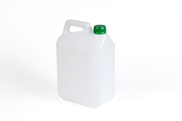 White plastic jerrycan