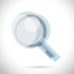 Zoom magnifier Modern Color Icon for web. New creative design symbol.