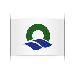 Flag of Oi (Fukui Prefecture, Japan).