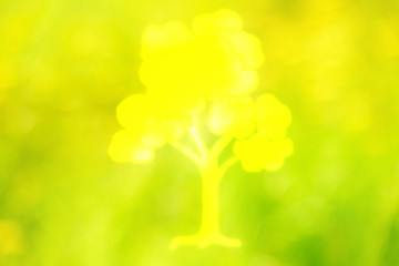 Sunny bright yellow with green abstract background, filter stencil
