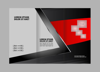 Vector brochure template design elements. EPS 10
