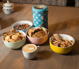 Plates with cookies