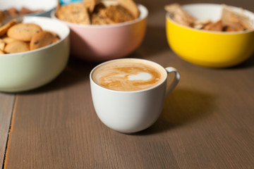 Cup and cookies
