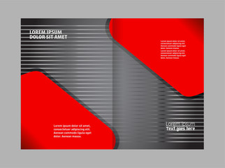 Vector brochure template design
