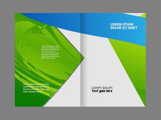 Bi fold business brochure template
