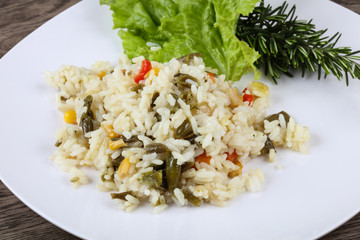 Rice with vegetables