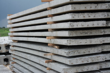  group of concrete panels at site 
