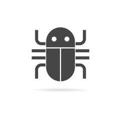 Software bug icon, program bug icon