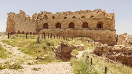 Fototapeta na wymiar Fortress of Karak in Jordan