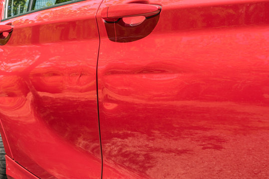 Auto Delle Beule Blech Schaden Verkehrsunfall