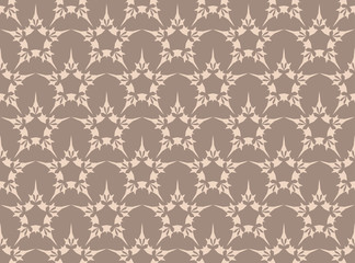 Vintage Abstract geometric star pattern ornament. Vector background for cards, web, fabric, textures, wallpapers, tile, mosaic. Black color