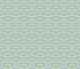 Vintage Abstract geometric floral classic pattern ornament. Vector background for cards, web, fabric, textures, wallpapers, tile, mosaic. opal blue color