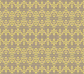 Fototapeta premium Vintage Abstract geometric floral classic pattern ornament. Vector background for cards, web, fabric, textures, wallpapers, tile, mosaic. beige color