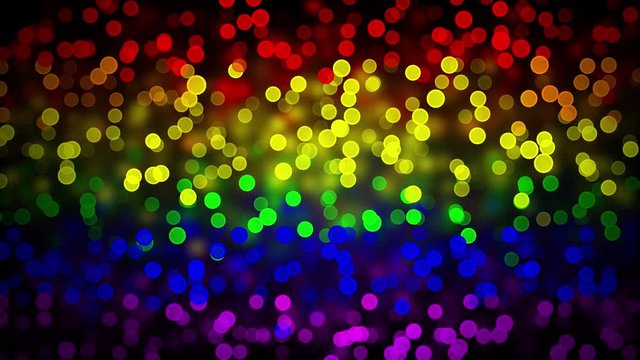 LGBT flag with Blured Circles Effect