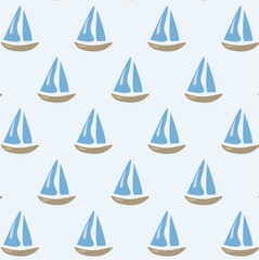 Sailing ships pattern background