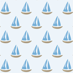 Sailing ships pattern background