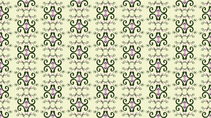 Abstract Floral ornament pattern background. Abstract modern pattern ornament