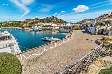 Naklejka premium Poltu Quatu harbor on a cloudy day