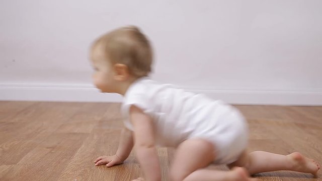  little baby crawling