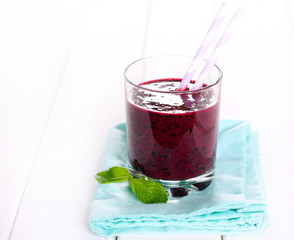 Berry smoothie in a glass