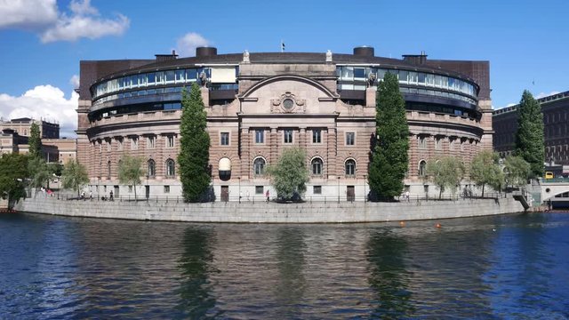 The parliament building (Riksdagen) , Stockholm, Sweden 