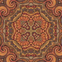 Abstract vector decorative ethnic seamless pattern