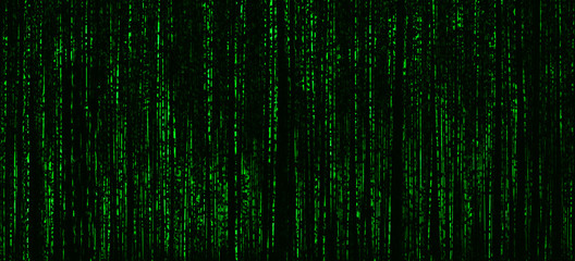 Horizontal vivid matrix neo cyberpunk hacker terminal abstractio