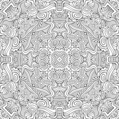 Abstract vector decorative ethnic seamless pattern
