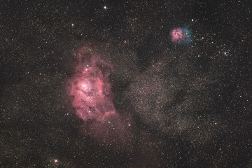 Lagunennebel und Trifidnebel © mdmediendesign