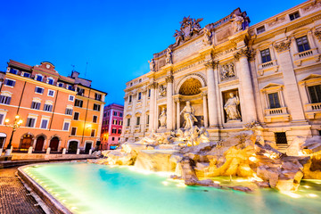 Naklejka na ściany i meble Rome, Italy - Fontana di Trevi