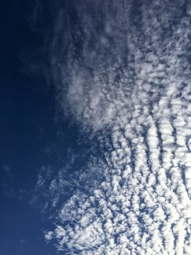 Sch&auml;fchenwolken am Abendhimmel