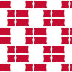 Seamless pattern of stylized flags of Denmark. Constitution or National Day flat staggered seamless pattern. Colors of Danish flag. Happy Constitution day of Denmark background.