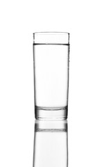  Water glass isolated with clipping path