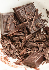 Chopped dark chocolate 