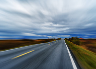 Fototapeta premium Highway speed rush abstraction