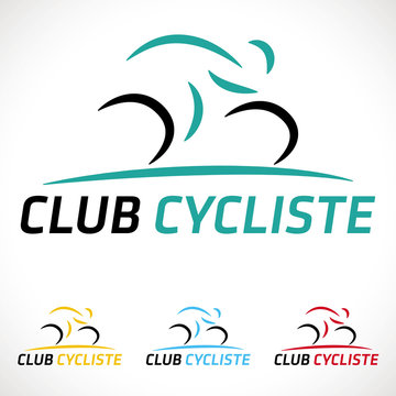 logo cycliste cyclisme club sport vélo 
