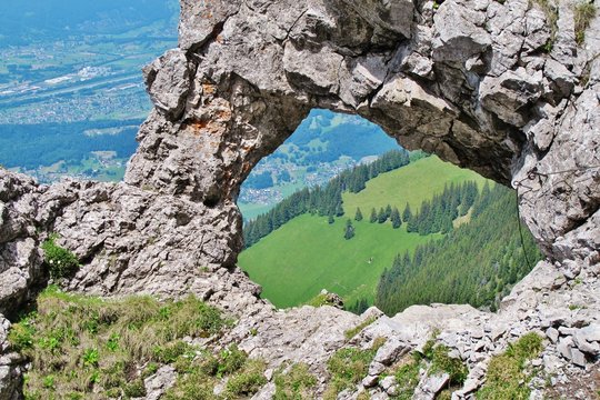 Fototapeta Felsenfenster der Drei Schwestern