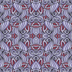 Vector Seamless Abstract Tribal Pattern