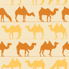 seamless pattern - camels