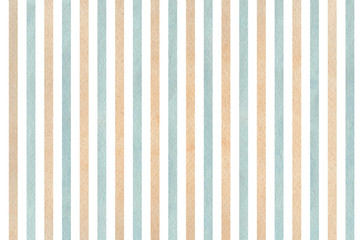 Watercolor beige and blue striped background.
