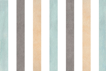 Watercolor beige, gray and blue striped background. - 115318117