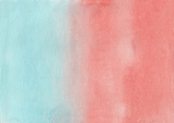 Abstract pink and blue watercolor background - 115318329