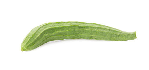 fresh loofah on the white background